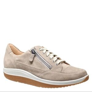 Ganter Gisa 7 Aktiv Taupe Nubuck Zip Rocker Black